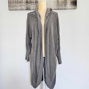 NEW Barefoot Dreams CozyChic Ultra Lite Hooded Cardigan in graphite color